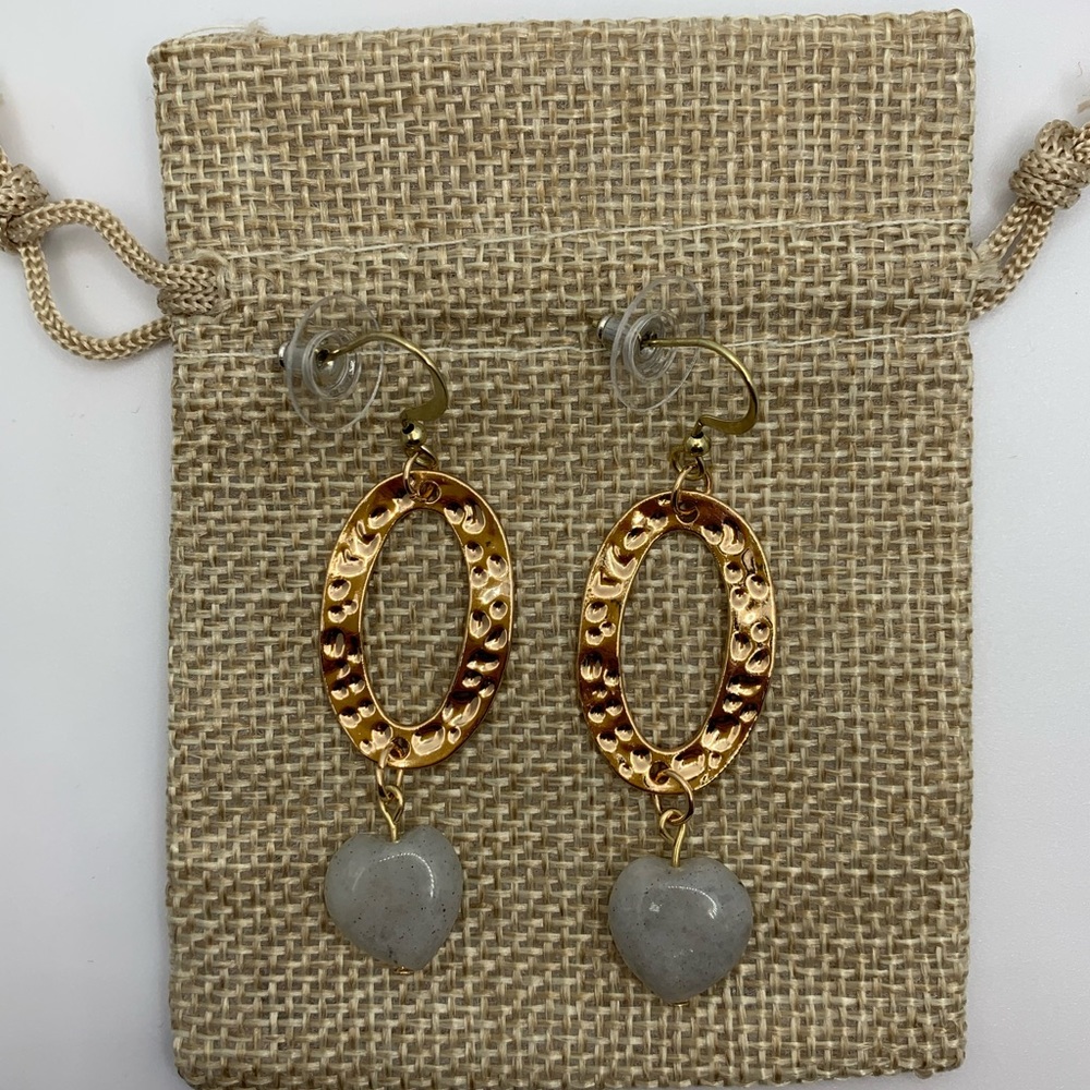 Brand New Handmade Labradorite Earrings Handmade Crystal Jewelry Labradorite - Picture 2 of 3